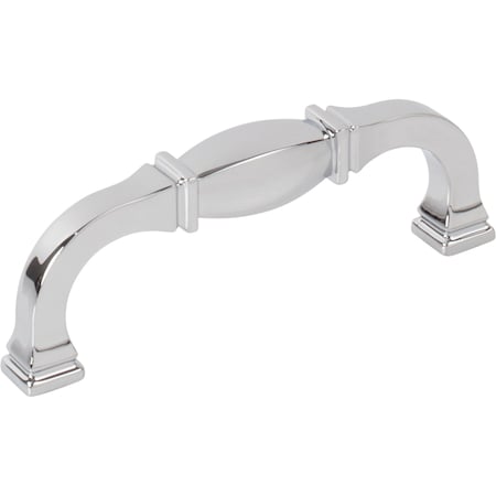 Jeffrey Alexander 96 mm Center-to-Center Polished Chrome Audrey Cabinet Pull 278-96PC